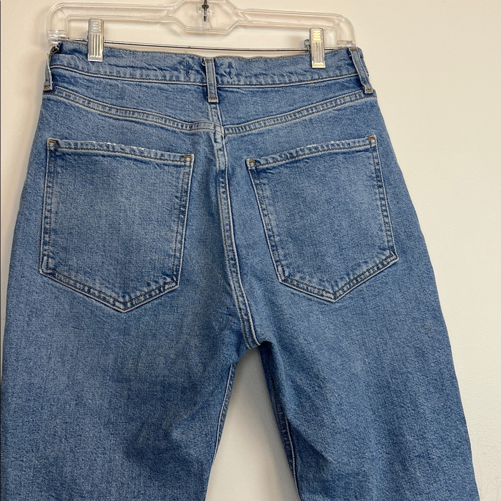 AGOLDE “Riley” jeans Straight Crop High Rise
Button Fly Womens 29 Distressed - Picture 11 of 16